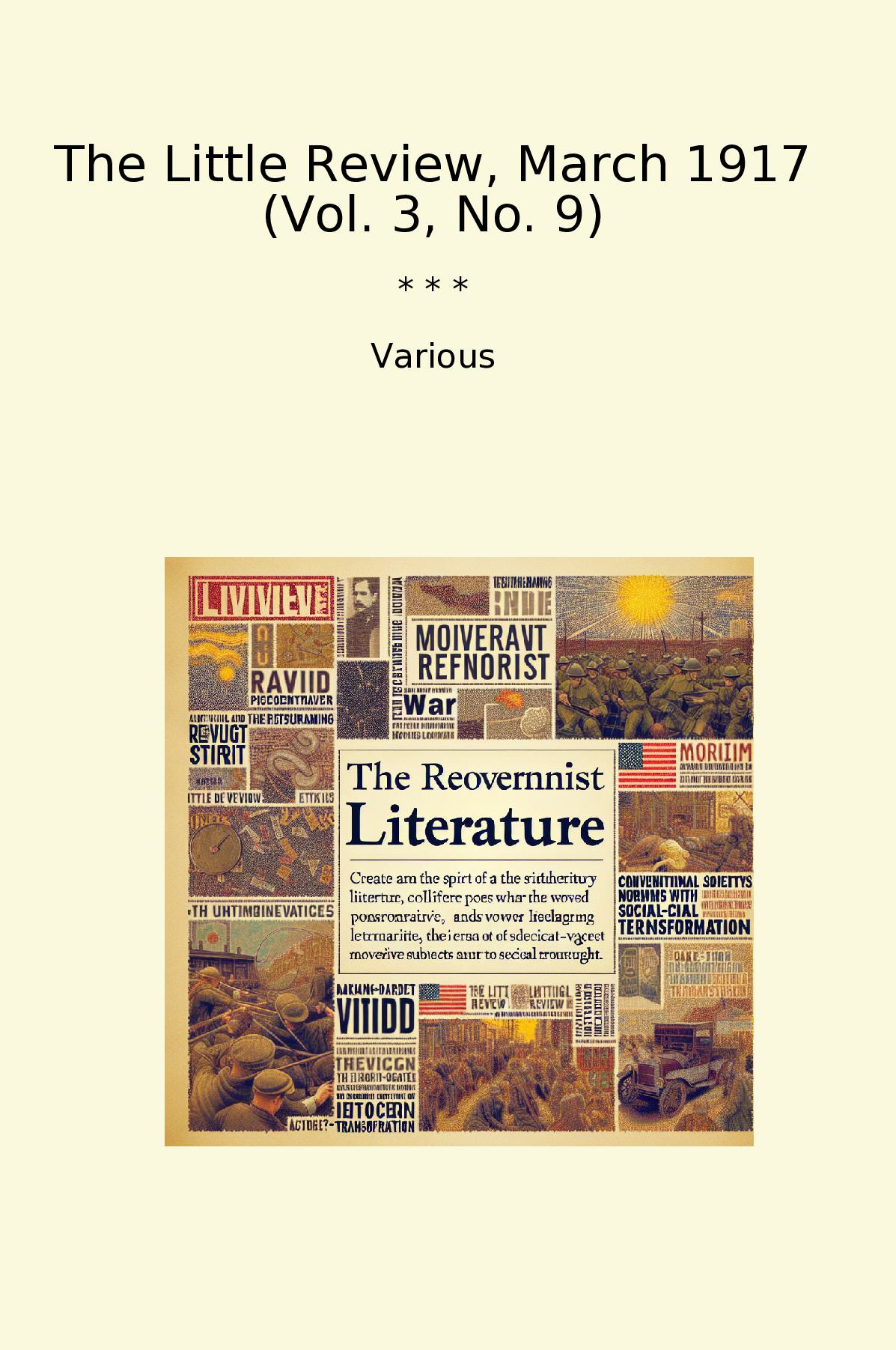 The Little Review, March 1917 (Vol. 3, No. 9)