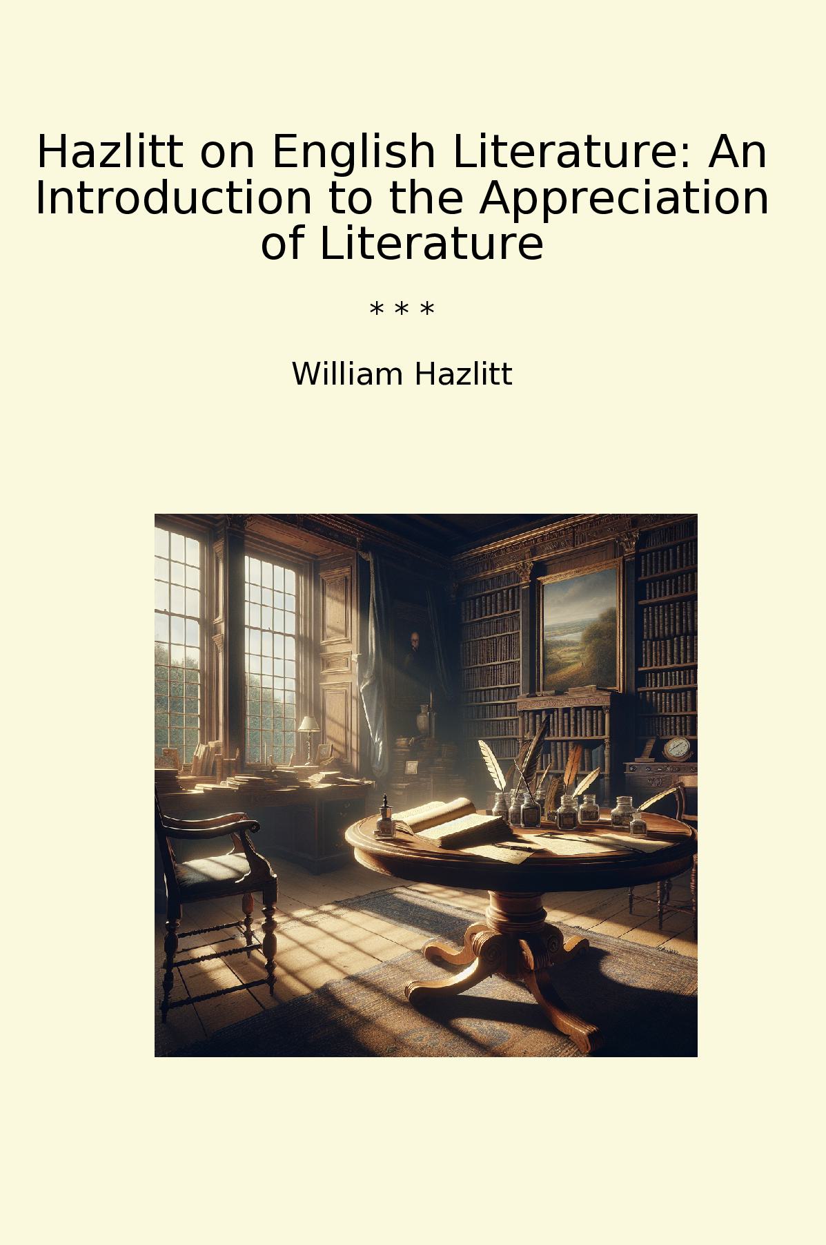Hazlitt on English Literature: An Introduction to the Appreciation of Literature