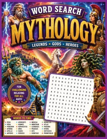 Mythology Word Search Large Print