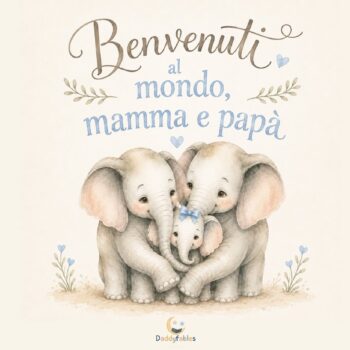 Benvenuti al mondo, mamma e papà (light blue)