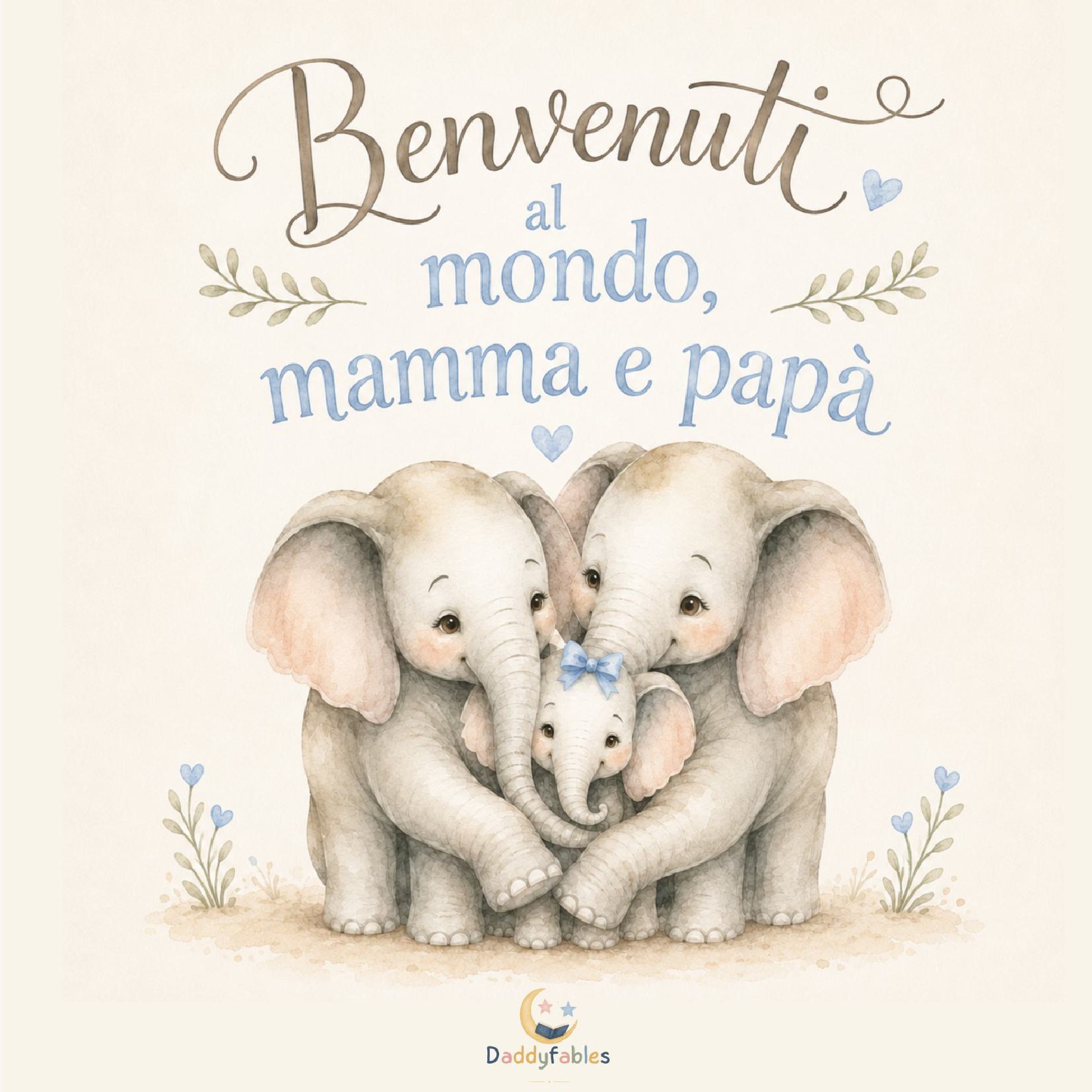 Benvenuti al mondo, mamma e papà (light blue)