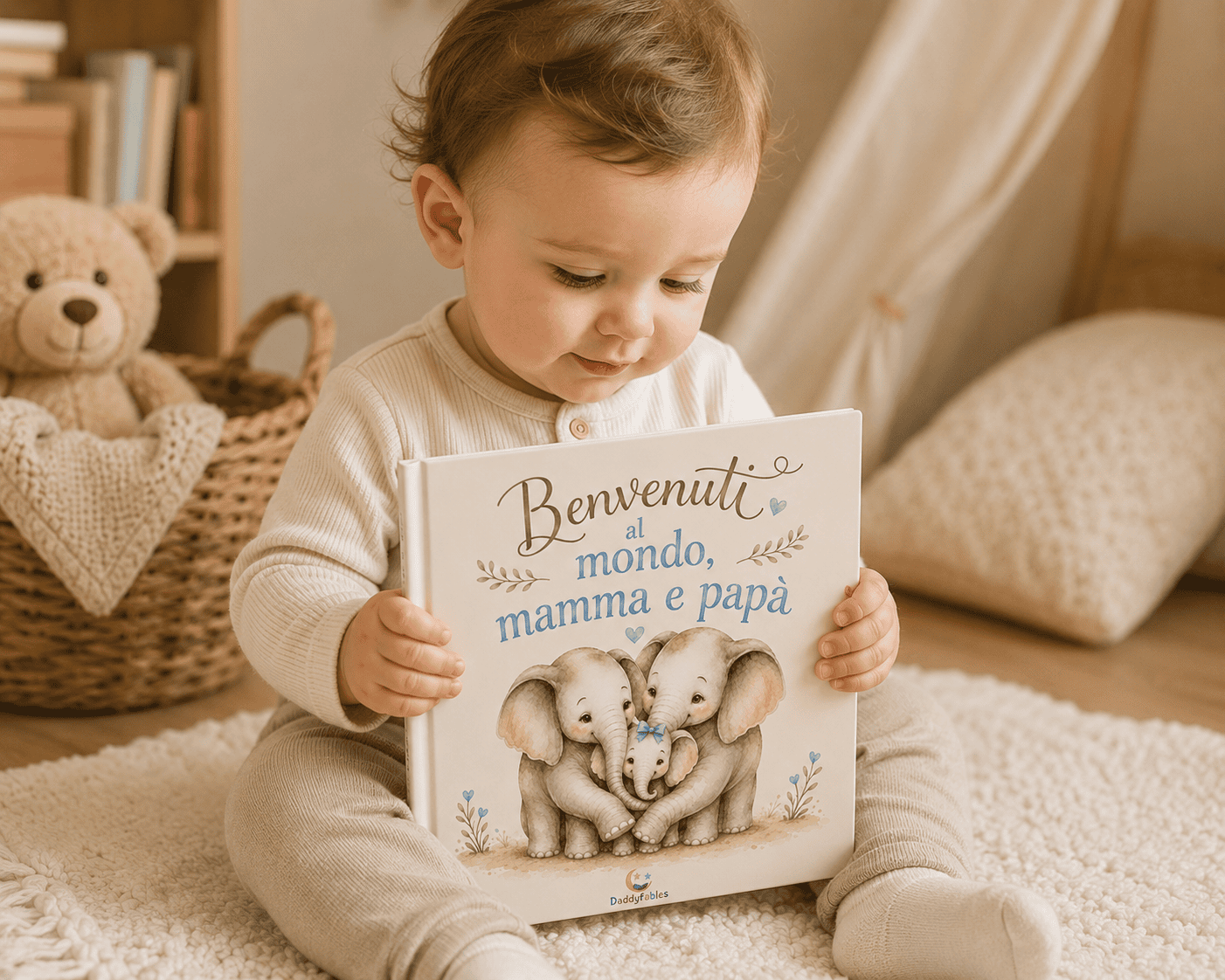 Benvenuti al mondo, mamma e papà (light blue)