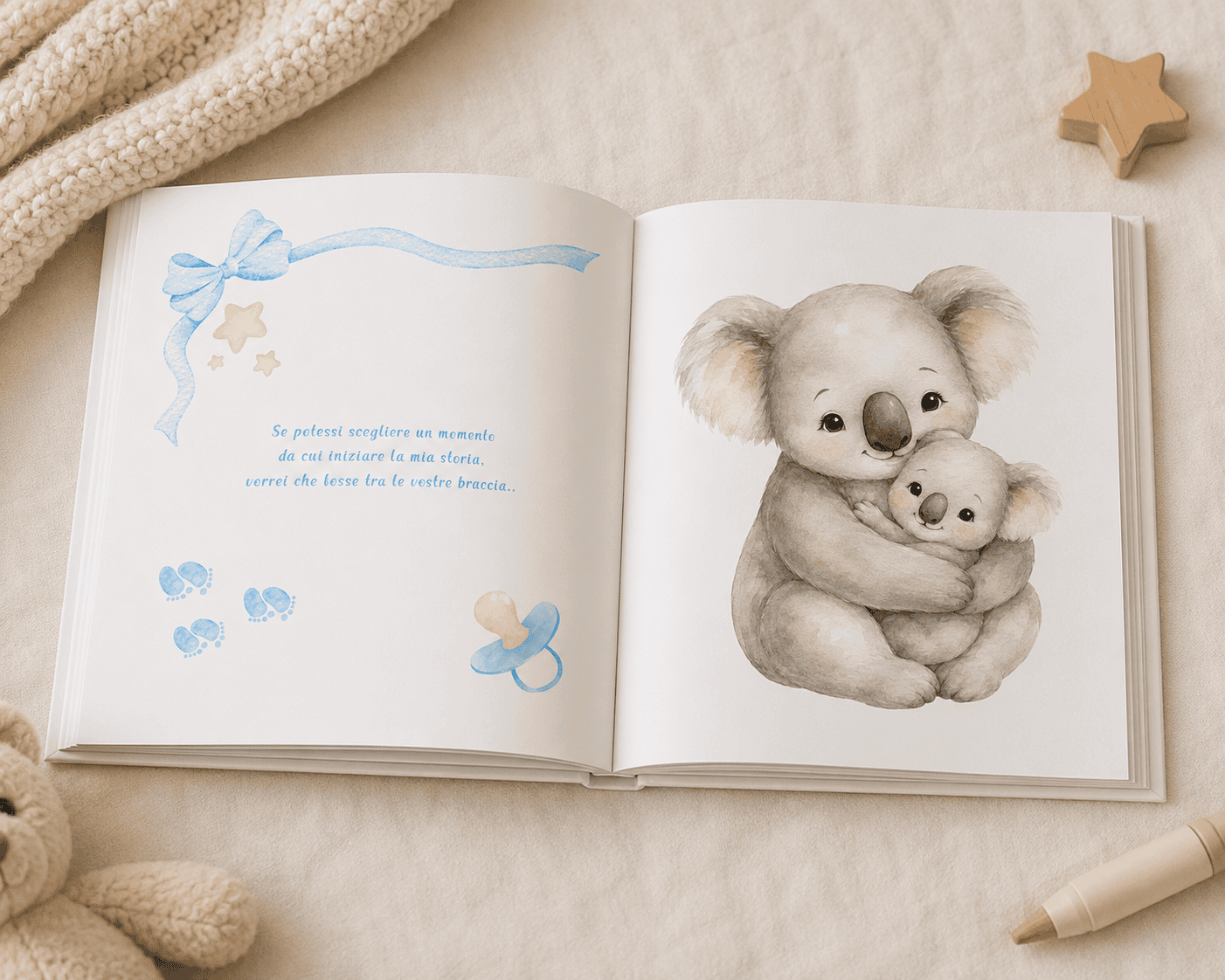 Benvenuti al mondo, mamma e papà (light blue)