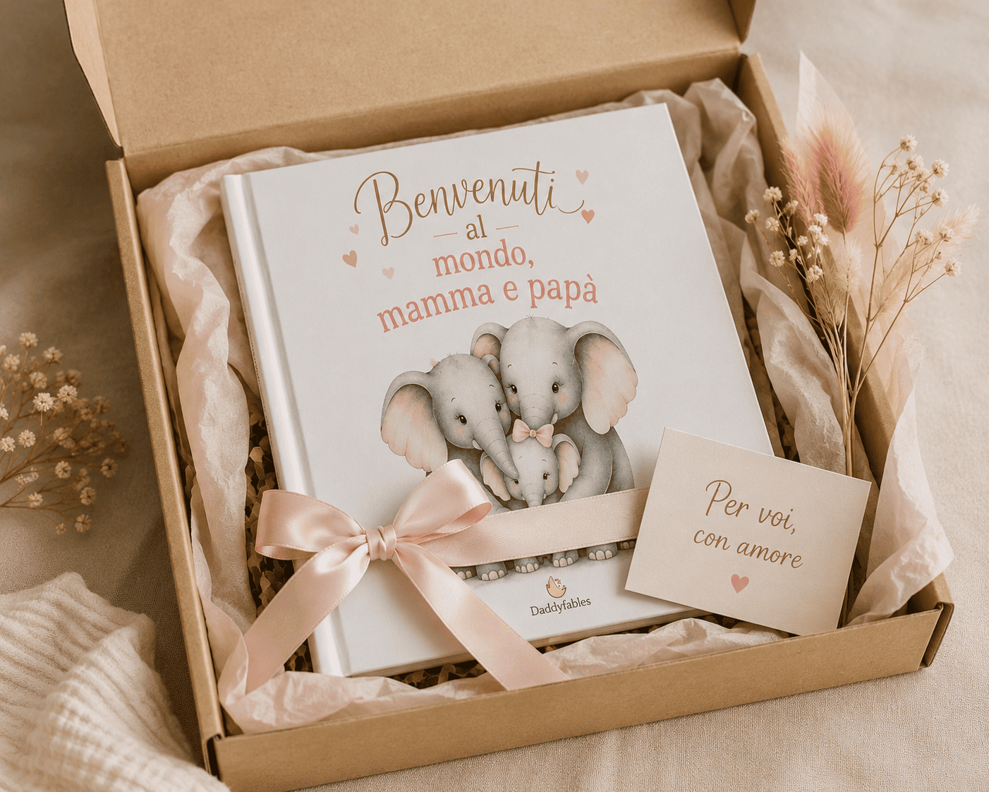 Benvenuti al mondo, mamma e papà (rosa)