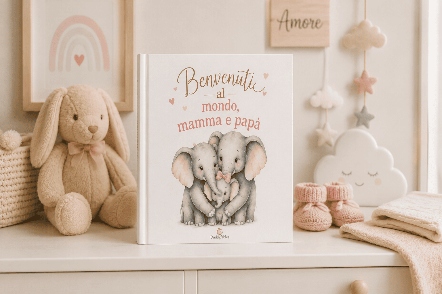 Benvenuti al mondo, mamma e papà (rosa)