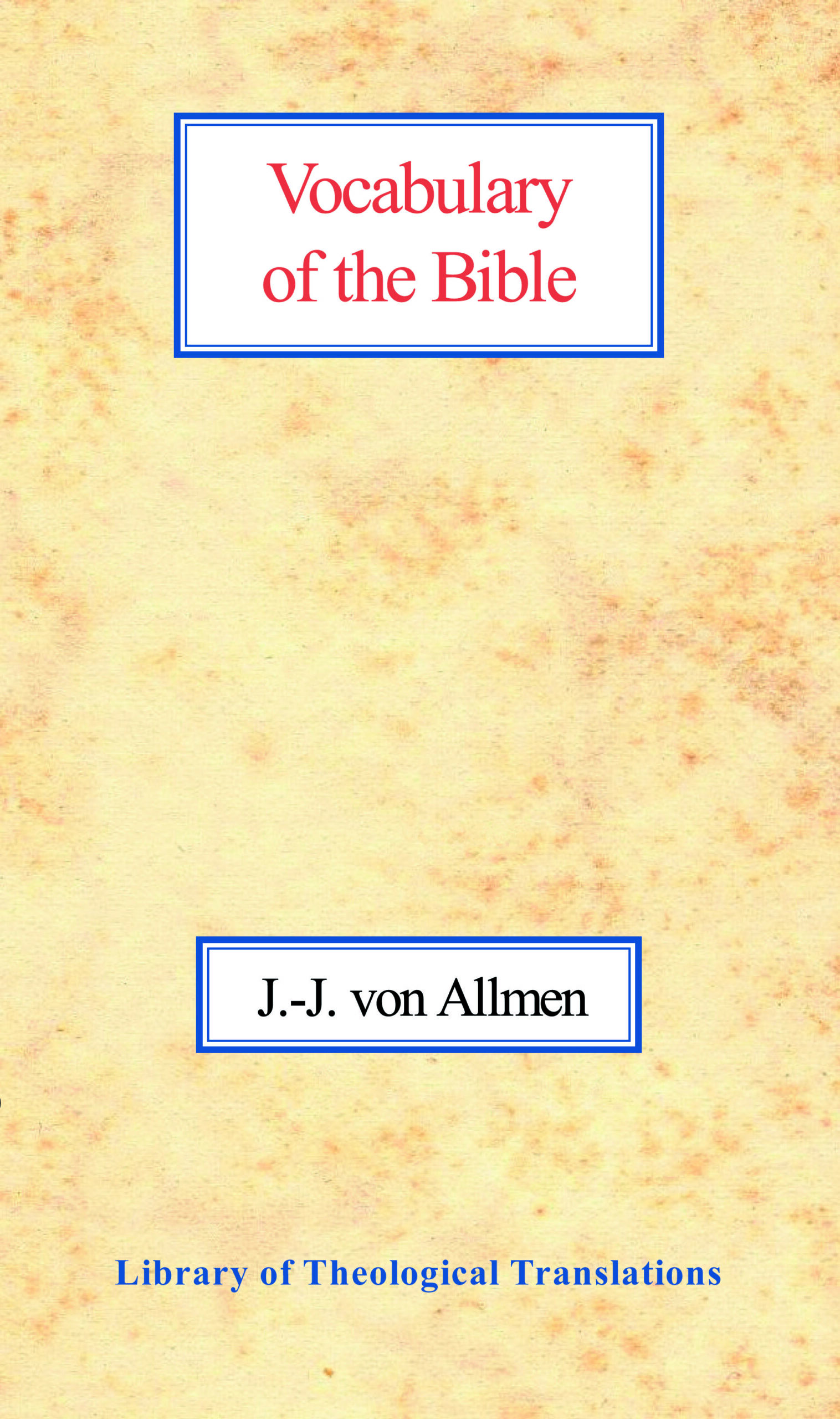 Vocabulary of the Bible