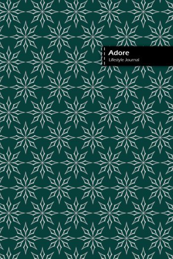 Adore Lifestyle Journal, 180 Write-in Pages (90 shts), Wide-ruled Dotted Lines, Spiral Bound, Lay-flat Design, (Olive)
