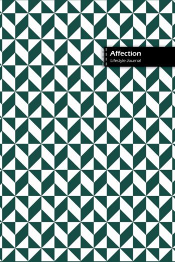 Affection Lifestyle Journal, 180 Write-in Pages (90 shts), Wide-ruled Dotted Lines, Spiral Bound, Lay-flat Design, (Olive)