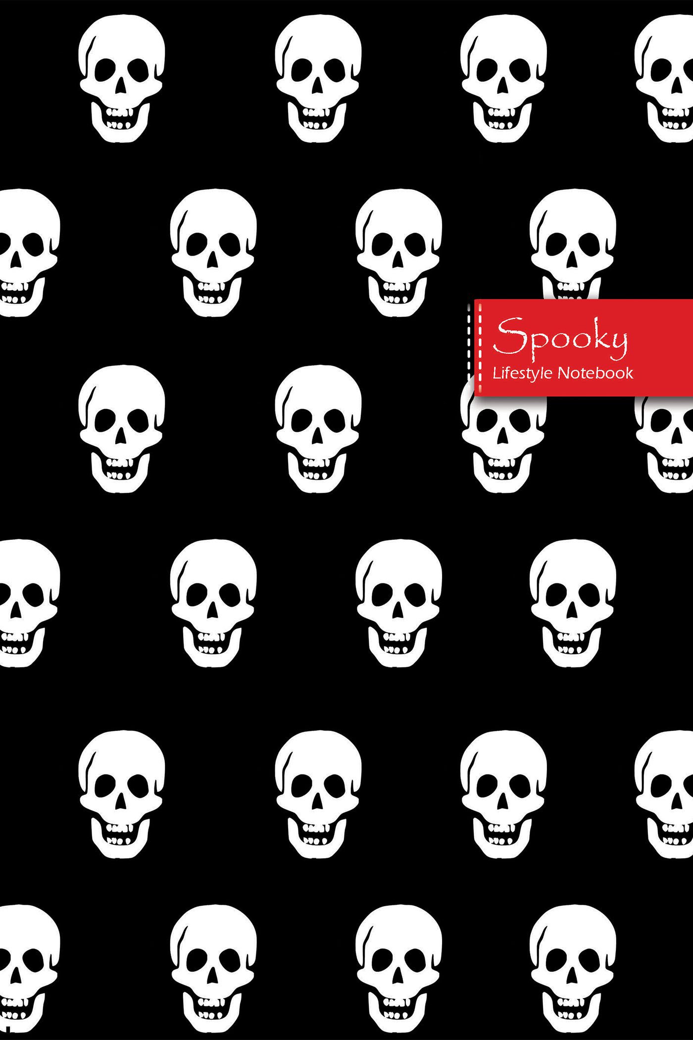 Spooky Lifestyle Notebook, Wide Ruled, 180 Pages (90 Shts), Dotted Lines, Write-in Journal, US Trade (6 x 9 In) (Book 7)
