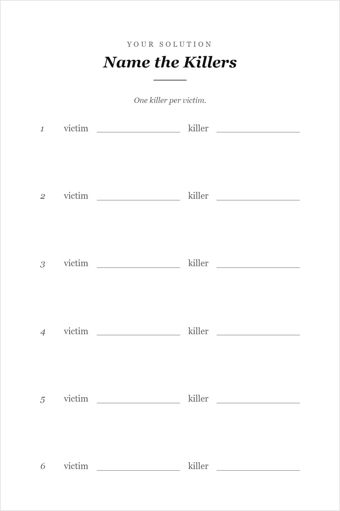 Prove It. Murder Mystery Logic Puzzle Book
