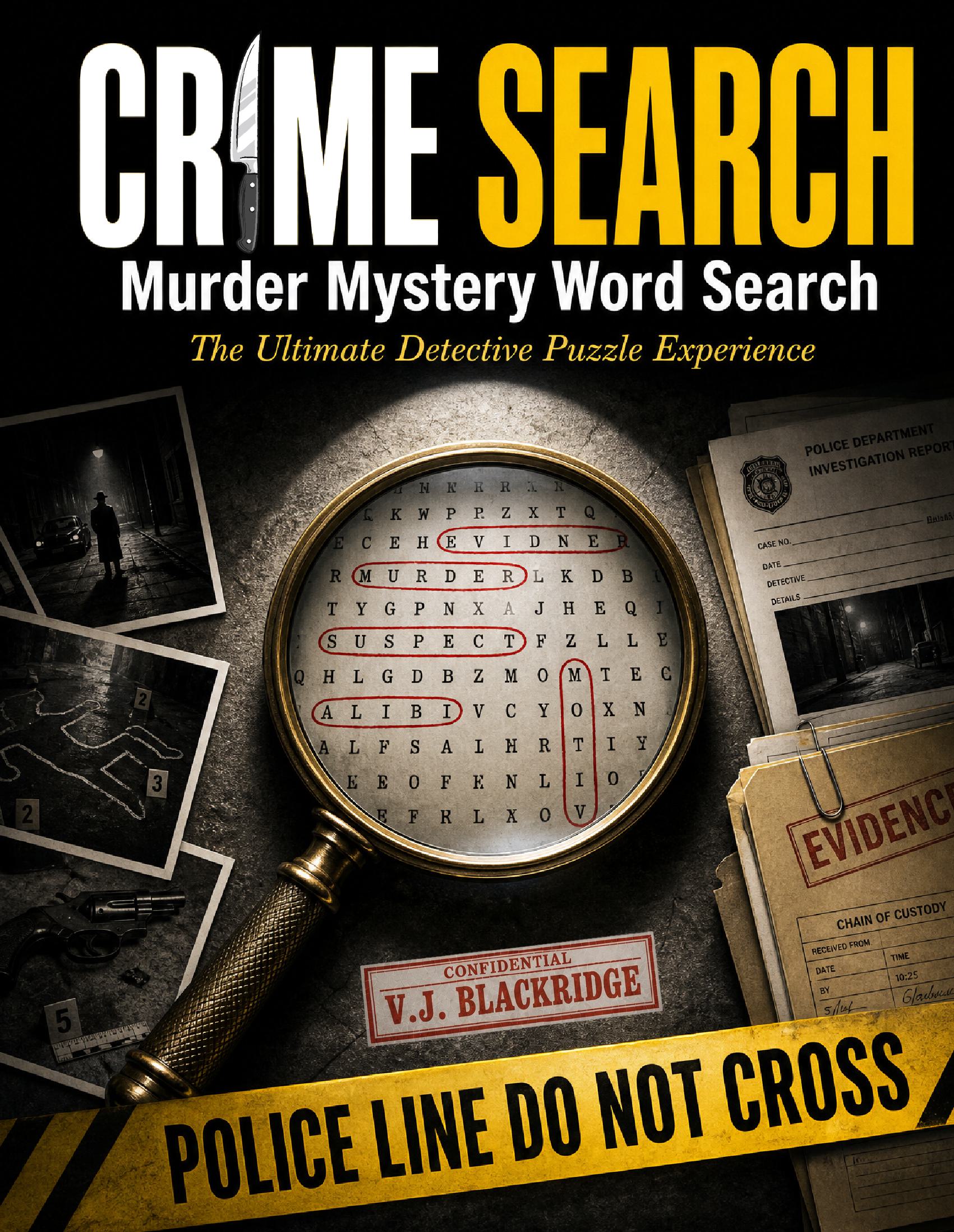 Crime Search | Murder Mystery Word Search