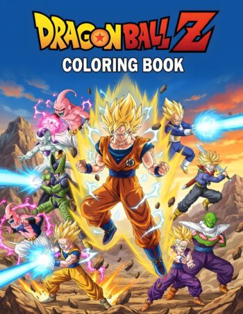 Dragon Ball Z Coloring Book: 50 Action-Packed Pages of Legendary Heroes, Iconic Battles, and Powerful Transformations