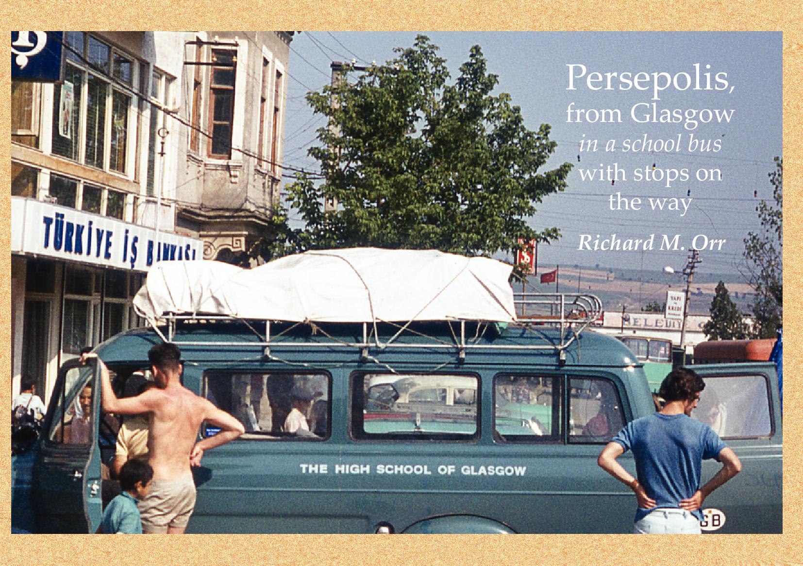 Persepolis, from Glasgow in a school bus