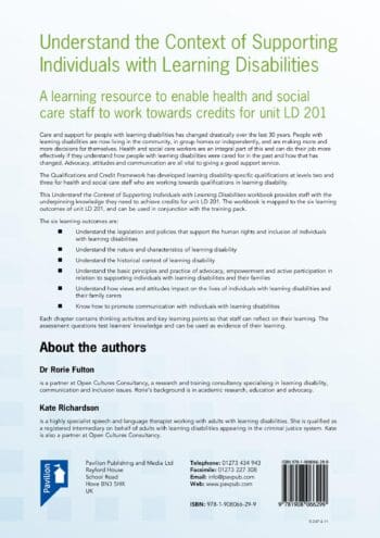 LD 201: Understand the Context of Supporting Individuals with Learning Disabilities