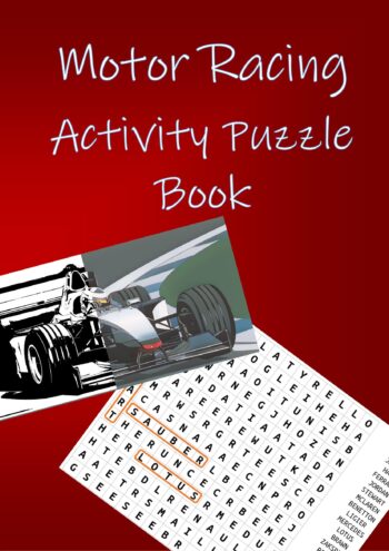 Motor Racing Activity Puzzle Book
