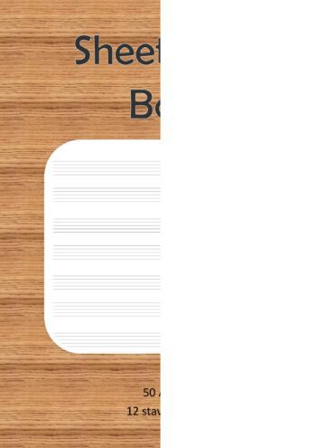 Sheet Music Book (50 pages)
