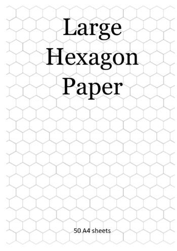 Large Hexagon Paper (50 pages)