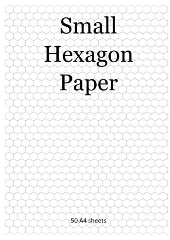 Small Hexagon Paper (50 pages)