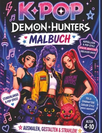 KPop Demon Hunters Malbuch für Mädchen