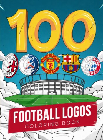 100 Logos Football Colouring Book