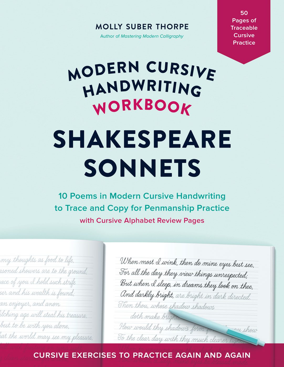 Modern Cursive Handwriting Workbook: Shakespeare Sonnets