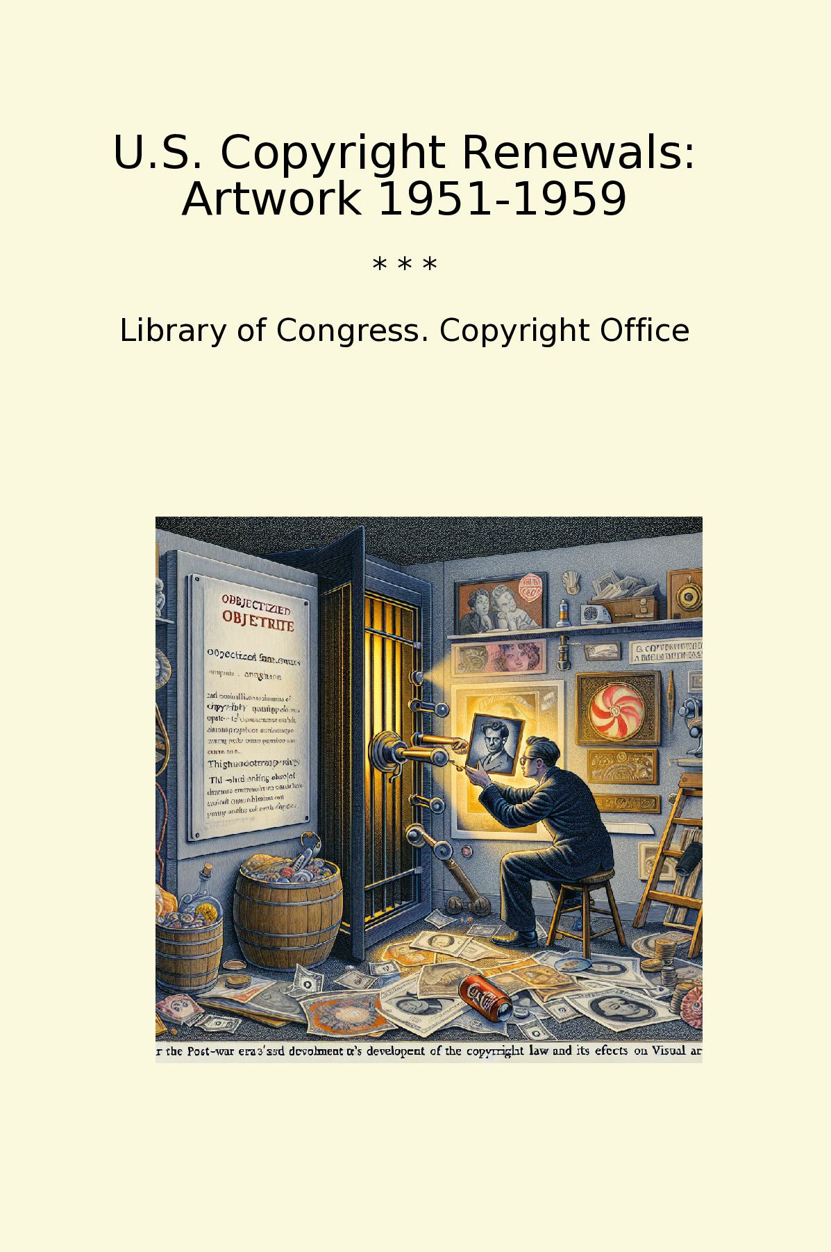 U.S. Copyright Renewals: Artwork 1951-1959