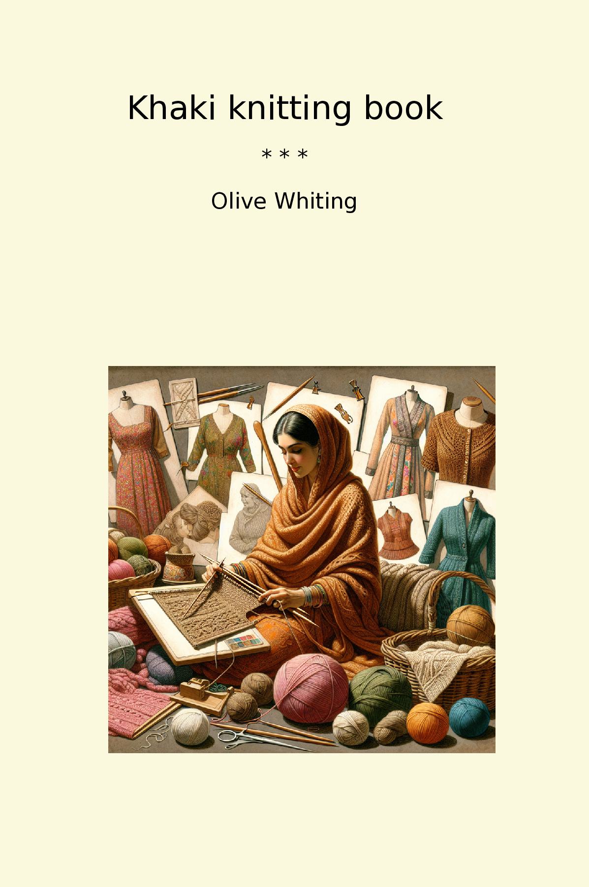 Khaki knitting book