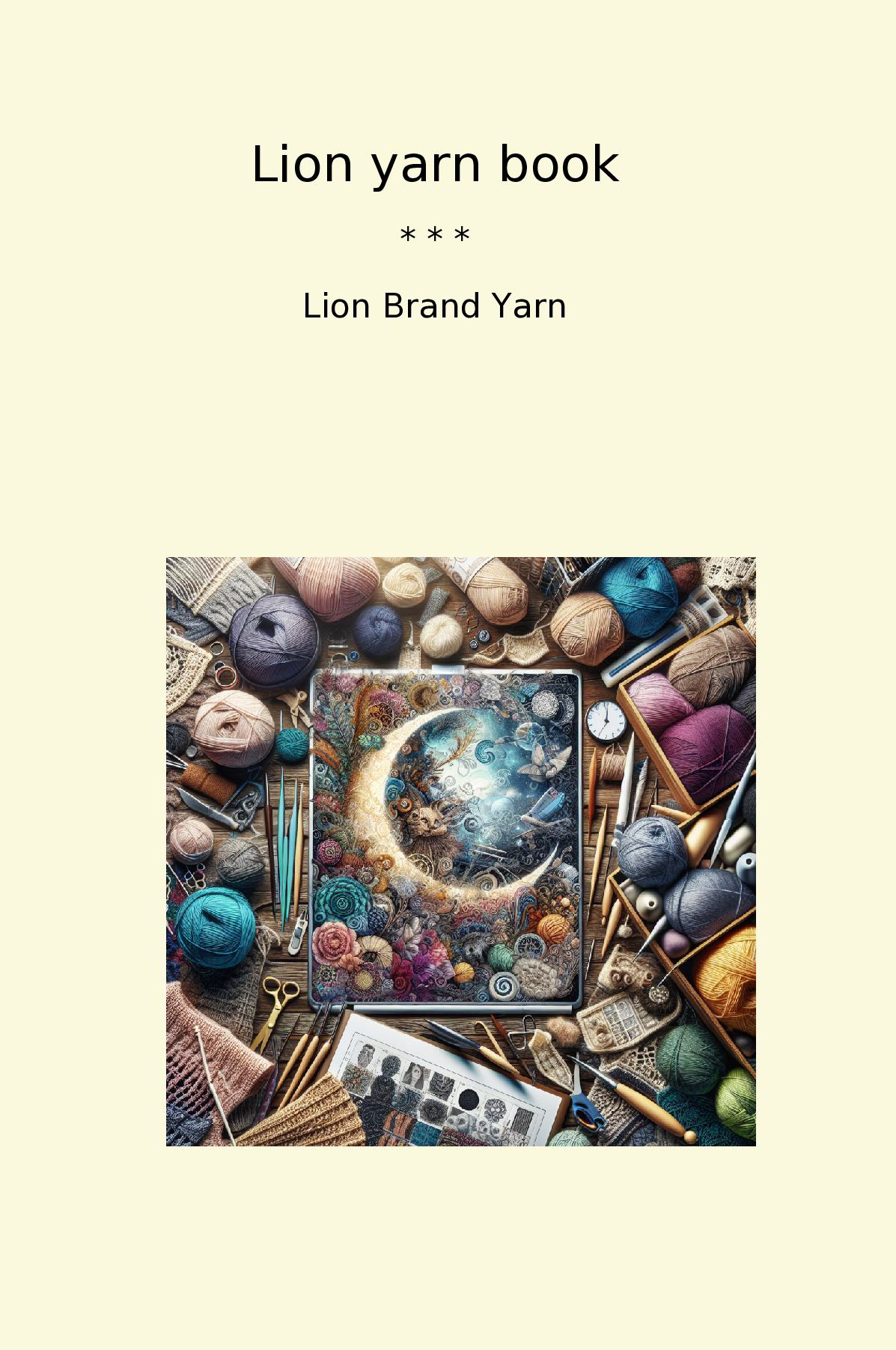 Lion yarn book