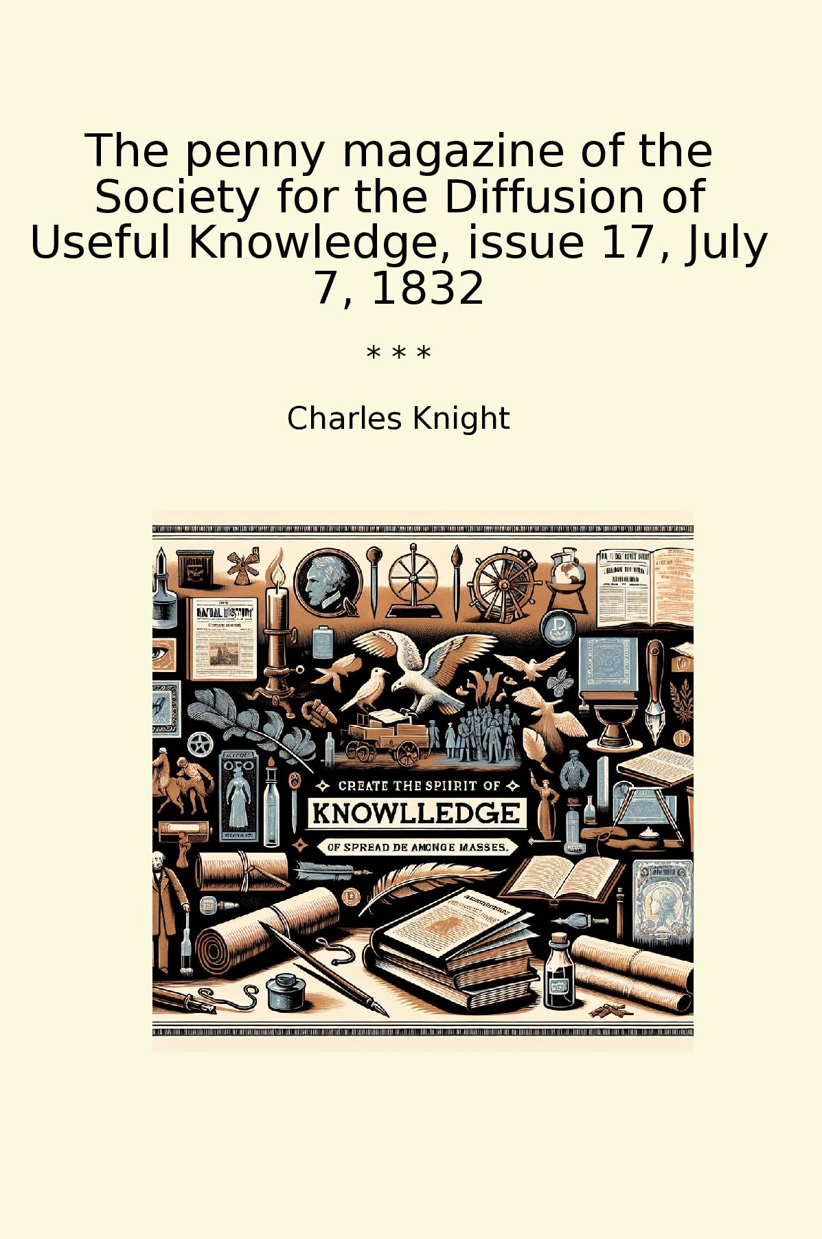 The penny magazine of the Society for the Diffusion of Useful Knowledge, issue 17, July 7, 1832