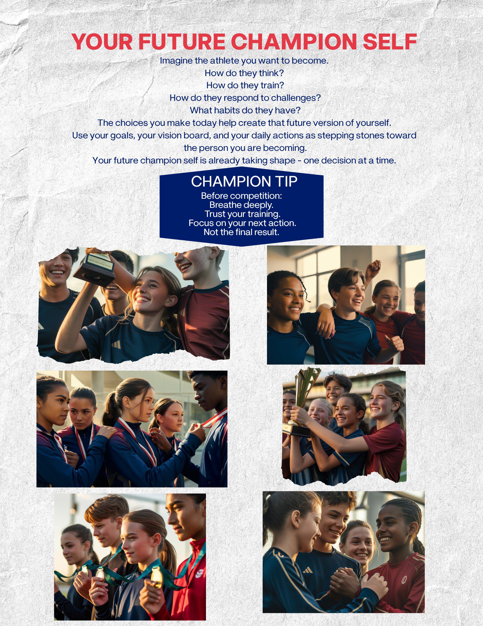 THE VISION BOARD THAT WORKS, SPORTS EDITION. Champion Mindset for Kids & Teens. Coach-Led Guidance to Visualise Success, Build Confidence & Think Like a Champion with 500+ Athlete Images, Quotes & Affirmations (Beautiful Vision Boards That Work©)