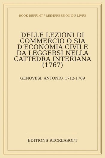 Delle Lezioni di Commercio o sia d'Economia Civile (1767)