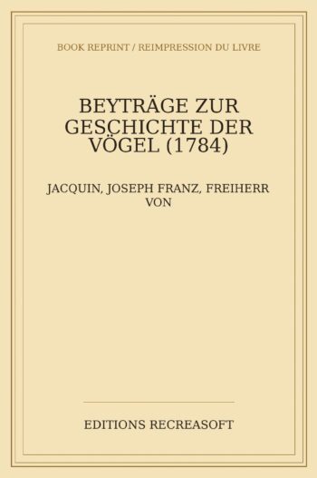 Beytraege zur Geschichte der Voegel (1784)
