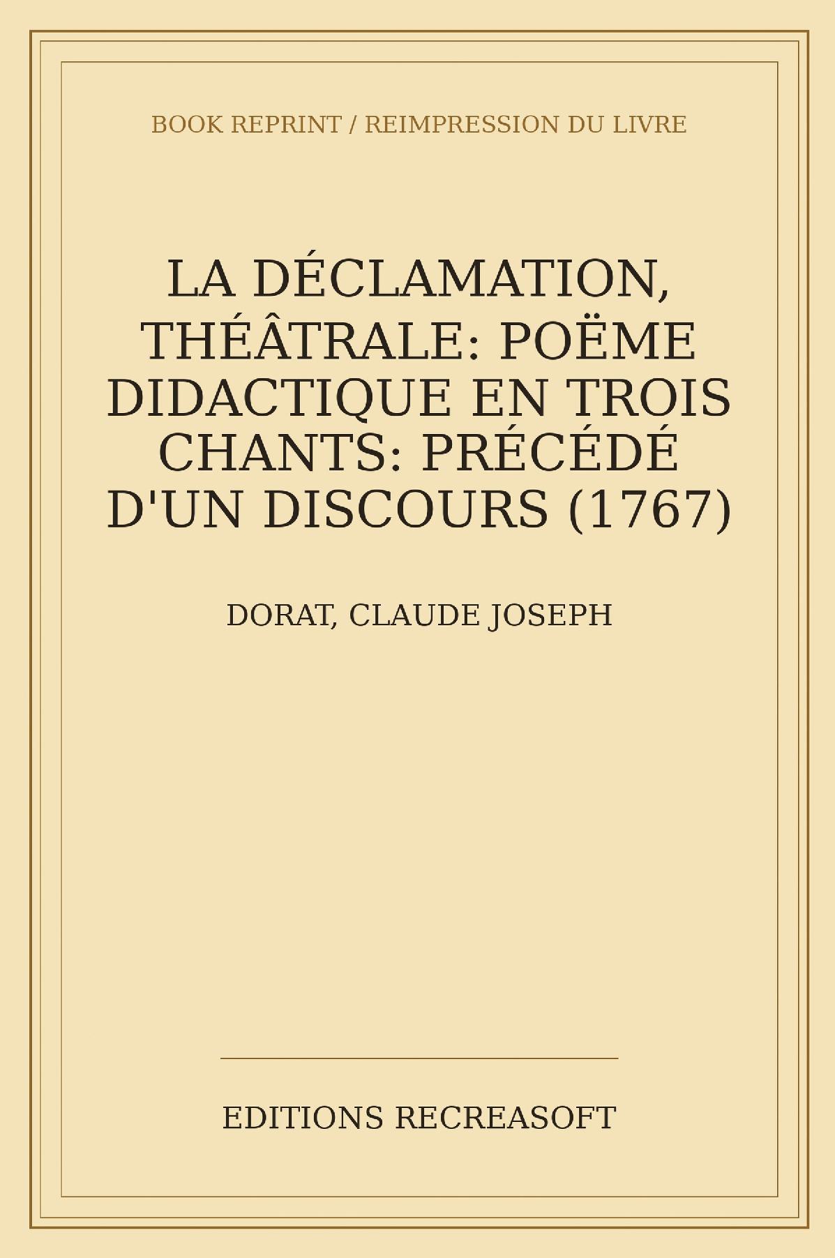 La Declamation theatrale (1767)