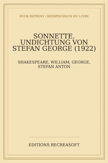 Shakespeare: Sonnette