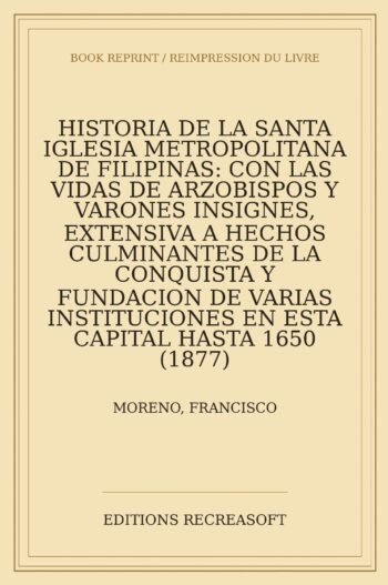 Historia de la Santa Iglesia metropolitana de Filipinas