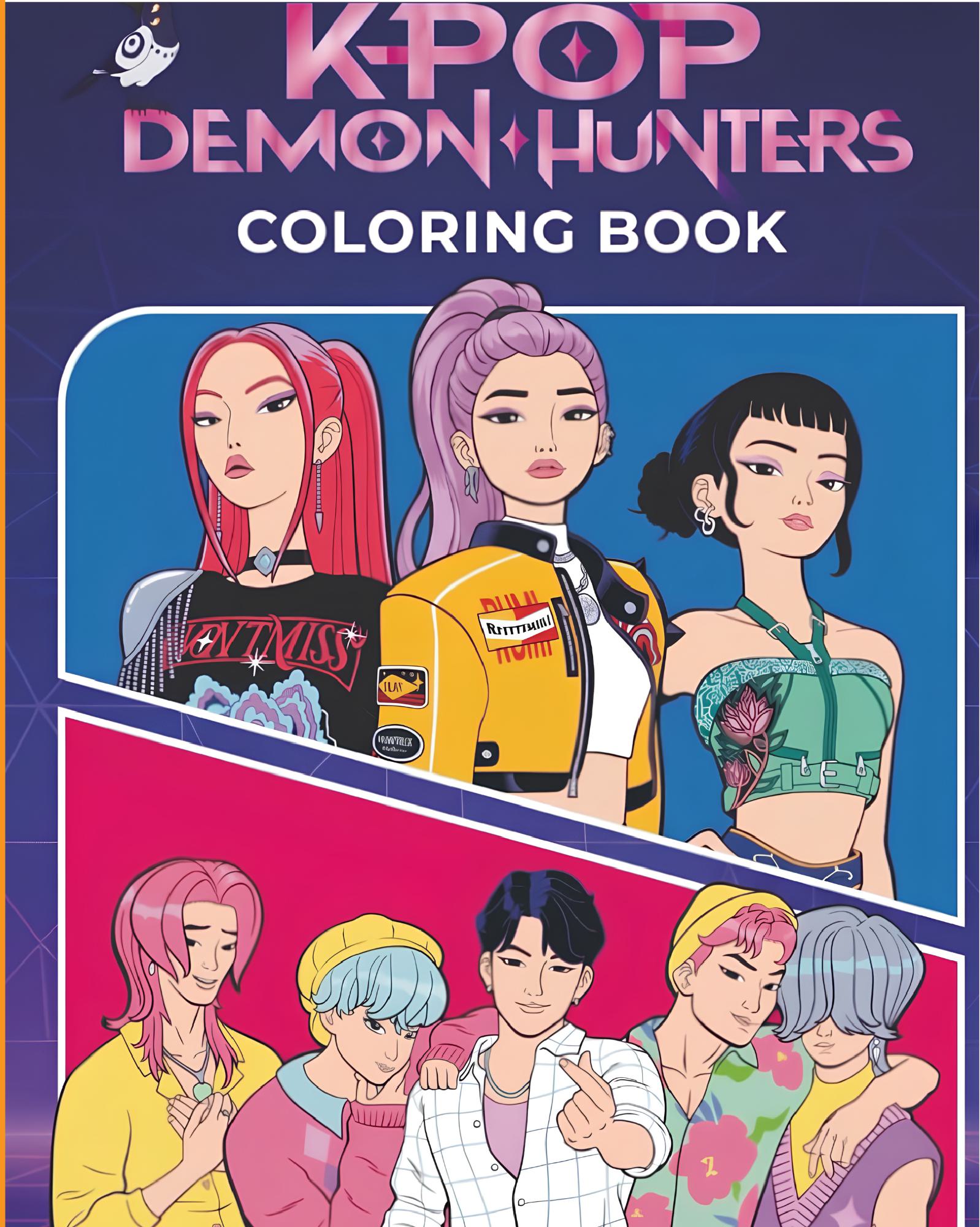 KPop Demon Hunters Coloring Book