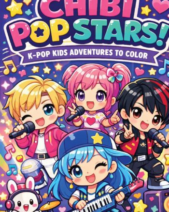 Kpop Coloring Book for Girls Ages 4–8
